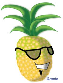 image pineapple fruit nutrition has enzyme bromelain Vitamin C beta carotene from vitamin A